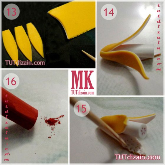 Как слепить банан из полимерной глины